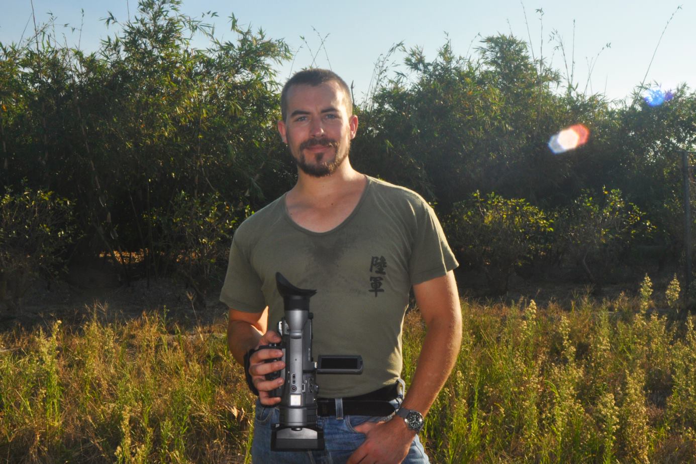 Rick Carlile with camera in Hsinchu